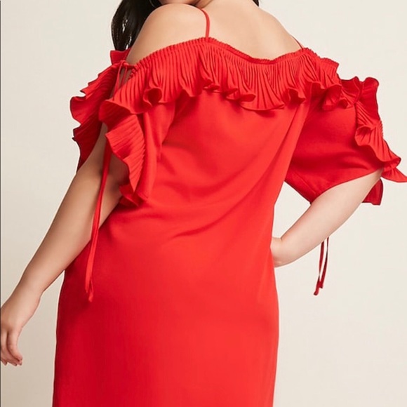 ✨Open-Shoulder Ruffle Dress✨ - Picture 5 of 5